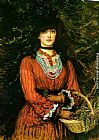 John Everett Millais Famous Paintings - Miss Eveleen Tennant